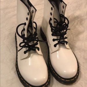 White doc martens brand new